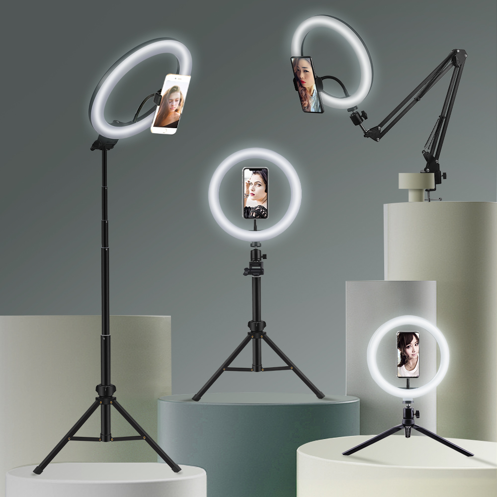 Photography Lighting Tool - Anneau lumineux LED circulaire avec support