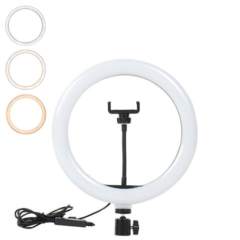 Photography Lighting Tool - Lampe vidéo LED annulaire 16/26/33cm pour