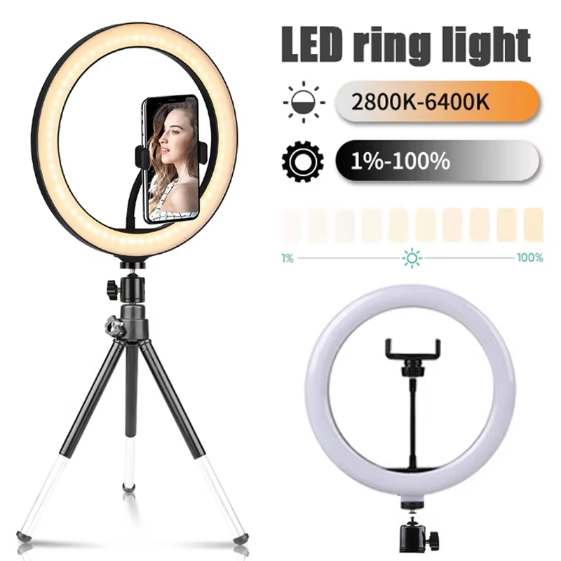 Photography Lighting Tool - Anneau lumineux LED de 10 pouces
