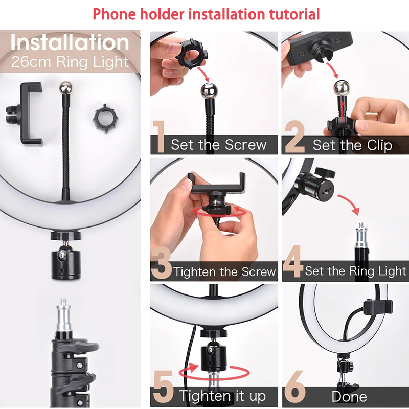 Lampe vidéo LED annulaire 16/2 - Photography Lighting Tool avis et prix