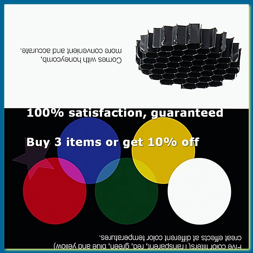 Kit de 5 filtres de couleur av - Honeycomb Grid Filter avis et prix