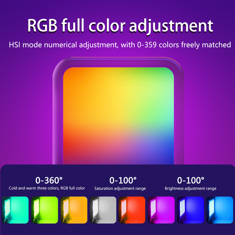 Mini lampe vidéo RGB portable  - Photography Lighting Rgb avis et prix